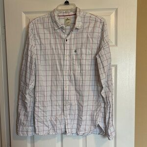 Wrogn men’s white slim fit long sleeve button down shirt size medium